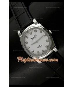 Rolex Cellini Swiss Quartz Replica Montre avec Cadran Blanc