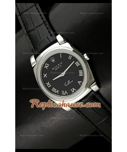 Rolex Cellini Swiss Quartz Replica Montre avec Cadran Noir