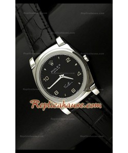 Rolex Cellini Swiss Quartz Replica Montre avec Cadran Noir