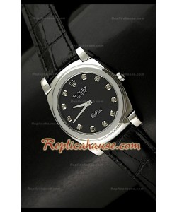 Rolex Cellini Swiss Quartz Replica Montre avec Face Noire