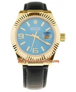 Rolex Datejust Leather Montre Replique - 40MM