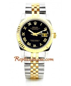 Rolex Replique Datejust Two Tone Hommes Montre