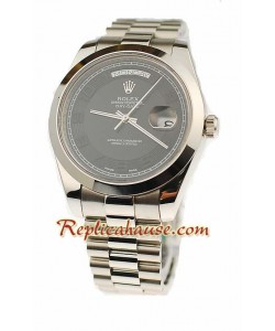 Rolex Replique Day Date II Silver Montre Suisse - 41MM