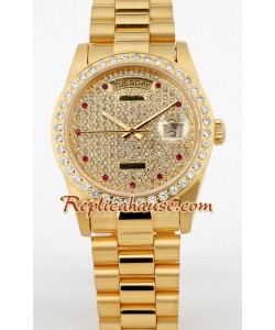 Rolex Replique Day Date d' or Diamond