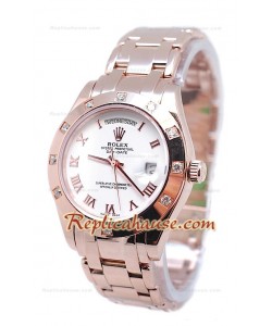 Rolex Day Date Diamond Bezel Or Rose Montre