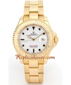Rolex Yacht Master d' or - White Face