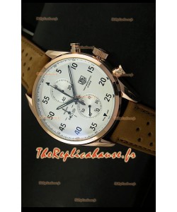 Tag Heuer Carrera 1887 Edition Space EX Montre Quartz Japonaise en Or Rose