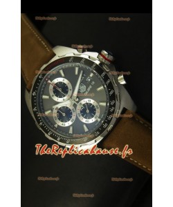 Montre en acier inoxydable Tag Heuer Calibre 16 avec cadran gris