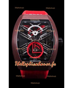 Franck Muller Vanguard Skeleton Tourbillon carbone rouge suisse réplique montre
