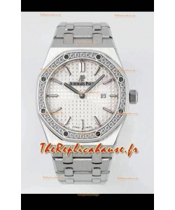 Audemars Piguet Royal Oak 33MM 904L cadran blanc noir réplique 1:1