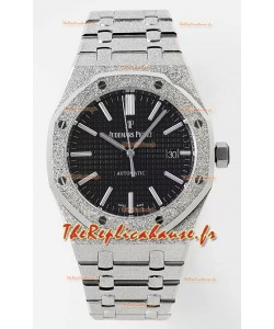 Audemars Piguet Royal Oak 15410BC 41MM Cadran noir 904L Acier Mouvement CALIBRE 3120 Réplique Miroir 1:1