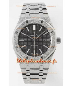 Audemars Piguet Royal Oak 15410BC 41MM Cadran Gris 904L Acier Mouvement CALIBRE 3120 Réplique Miroir 1:1