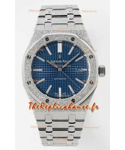 Audemars Piguet Royal Oak 15410BC 41MM Cadran Bleu 904L Acier Mouvement CALIBRE 3120 Réplique miroir 1:1