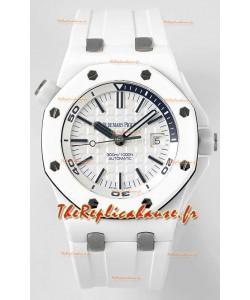 Audemars Piguet Royal Oak Offshore Céramique Réplique Suisse 1:1 Ultimate Montre Réplique Cadran Blanc Mouvement Cal.3102