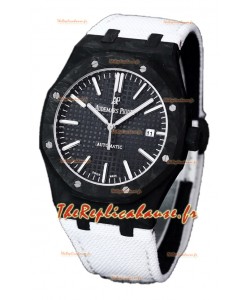Audemars Piguet Royal Oak Ref.15400 Montre Boîtier Carbone Forgé Cadran Noir Réplique 1:1 