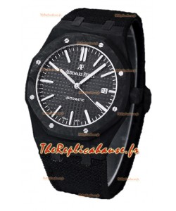 Audemars Piguet Royal Oak Ref.15400 Montre boîtier carbone forgé Cadran noir Montre réplique 1:1