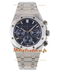Audemars Piguet Royal Oak Chronograph 1:1 Mirror Replica - Acier 904L avec cadran bleu 41MM