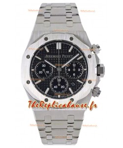 Audemars Piguet Chronographe Royal Oak Réplique 1:1 - Acier 904L - Cadran noir 41MM