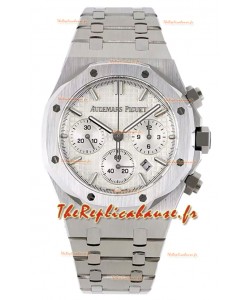 Audemars Piguet Chronographe Royal Oak Réplique 1:1 - Acier 904L - Cadran blanc 41MM