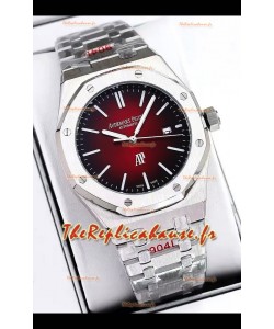 Audemars Piguet Montre Royal Oak Jumbo édition extra fine cadran rouge - 39MM boîtier acier 904L
