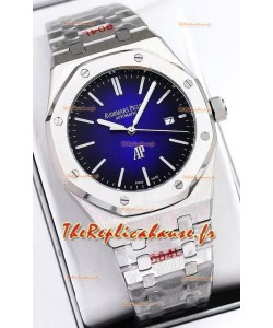Audemars Piguet Montre Royal Oak Jumbo édition extra fine cadran bleu - 39MM dans un boîtier en acier 904L