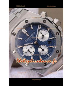 Audemars Piguet Royal Oak Chronographe Cadran Bleu Bracelet Acier Réplique Montre Suisse