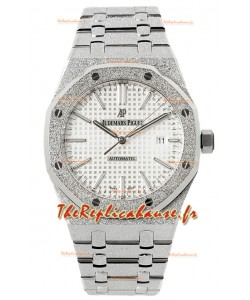 Audemars Piguet Royal Oak Frosted 37MM Cadran blanc automatique Montre réplique 1:1