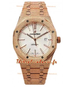 Audemars Piguet Royal Oak 37MM Montre boîtier givré en mouvement 3120 - Réplique 1:1 