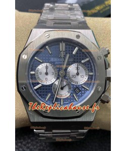 Audemars Piguet Royal Oak Chronograph Cadran bleu Bracelet acier Réplique montre suisse
