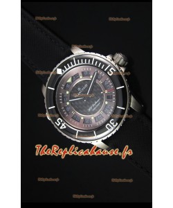 Reproduction de Montre Suisse Blancpain 500 Fathoms avec un Cadran en Carbone Gris - 1:1 Edition Miroir
