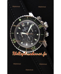 Blancpain Blancpain Fifty Fathoms chronographe Flyback Noir 1:1 Montre Réplique Miroir