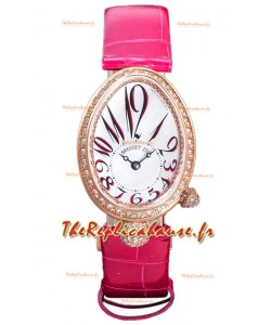 Breguet Reine De Naples Dames Cuir Or Rose Rose Edition Réplique Suisse 1:1