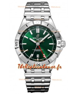 Breitling Chronomat Automatic GMT 40 Cadran vert Montre réplique 1:1 Suisse 