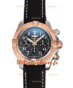 Breitling Avenger Chronograph 45 bicolore cadran noir Montre réplique 1:1 Suisse 