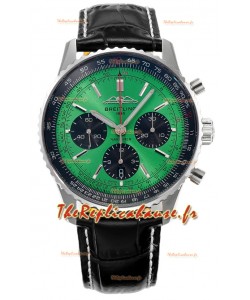 Breitling Navitimer B01 Chronograph 43 Cadran Vert - Boîtier Acier 904L Réplique 1:1 Suisse