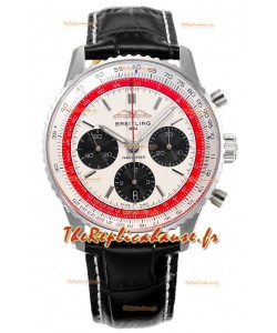 Breitling Navitimer B01 Chronographe Boeing 747 43 Cadran Blanc - Boîtier Acier 904L Réplique Suisse 1:1 
