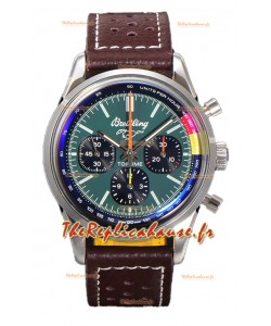 Breitling Top Time B01 Ford Mustang Montre réplique 1:1 en cuir Suisse 