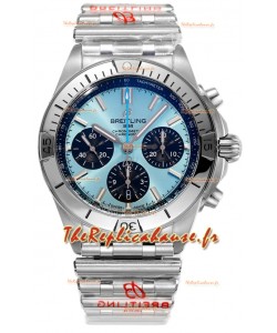 Breitling Chronomat B01 42 Edition Swiss 904L Boîtier Acier Cadran Bleu clair Montre réplique 1:1 