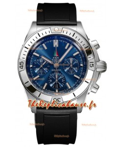 Breitling Chronomat B01 42 Edition Suisse 904L Boîtier Acier Cadran Bleu Réplique 1:1 