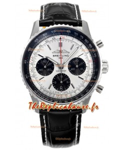 Breitling Navitimer B01 Chronographe 43 Cadran Acier - Boîtier Acier 904L Réplique Suisse 1:1 
