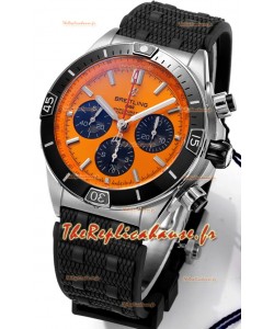 Breitling Chronomat B01 42 Edition Swiss 904L Boîtier acier Cadran jaune pâle Montre réplique 1:1