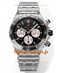 Breitling Chronomat B01 42 Edition Swiss 904L Boîtier acier Cadran noir Montre réplique 1:1 