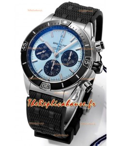 Breitling Chronomat B01 42 Edition Swiss 904L Boîtier acier Cadran bleu Montre réplique 1:1