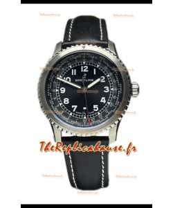 Breitling Navitimer Aviator 8 B35 Unitime Automatic 45 Cadran noir Montre réplique 1:1 Suisse 