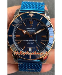 Breitling SuperOcean Heritage II B20 44MM Cadran bleu Lunette bicolore Réplique miroir 1:1 