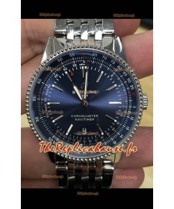 Breitling Navitimer 1 Réplique Montre Suisse Automatique avec Cadran Bleu - Bracelet Acier