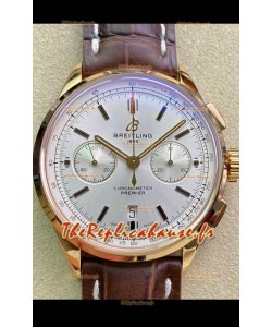 Breitling Premier B01 Chronographe 42 Edition Boîtier Or Jaune - Montre réplique 1:1 