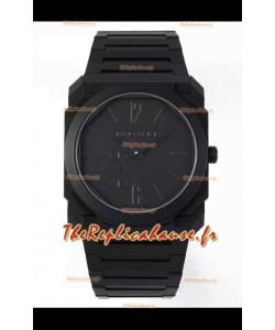 Bvlgari Octo Finissmo Edition 1:1 Miroir Réplique Montres Boîtier Sable DLC Coated