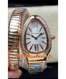 Bvlgari Serpenti Edition Boîtier Or Rose Montre en Qualité Miroir 1:1