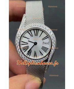 Piaget Limelight Gala Edition 1:1 Miroir Montre Suisse à Quartz avec Bracelet Maille